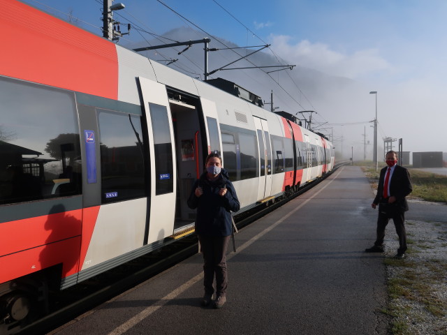 Sabine im Bahnhof Ardning, 674 m