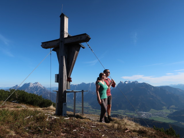 Sabine und ich am Pleschberg, 1.720 m