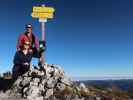 Sabine und ich am Rohrauer Größtenberg, 1.810 m (8. Nov.)