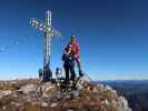 Sabine und ich am Hohen Nock, 1.963 m (8. Nov.)