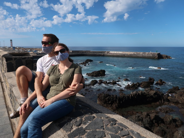 Sabine und ich auf der Bateria de Santa Barbara in Puerto de la Cruz (23. Nov.)