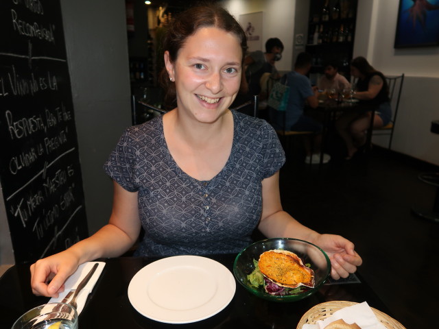 Sabine in der Marisquer&iacute;a Isleno Delgado (24. Nov.)