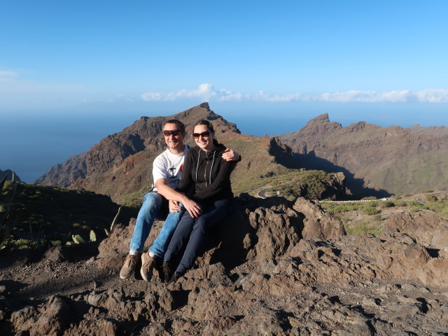 Ich und Sabine am Mirador de Cherfe (25. Nov.)