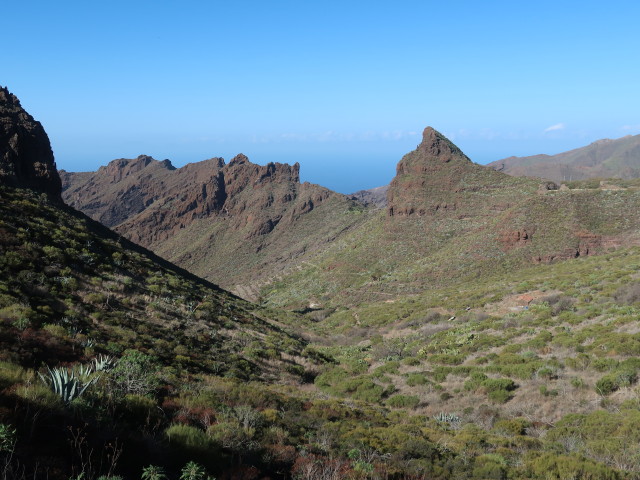 vom Mirador de La Cruz de Hilda Richtung Westen (25. Nov.)