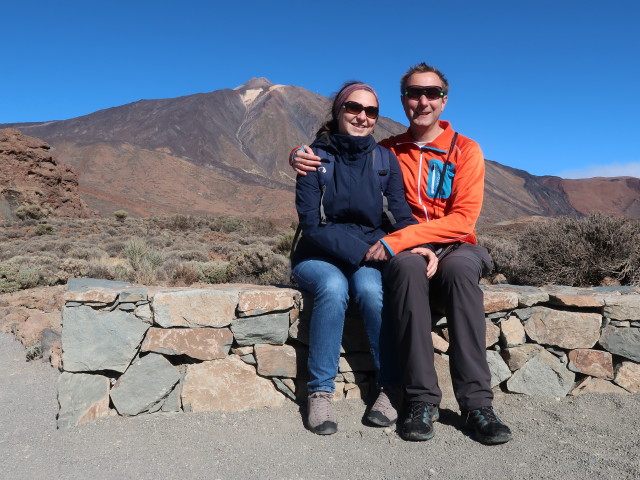 Sabine und ich bei den Roques de García im Parque Nacional del Teide (27. Nov.)