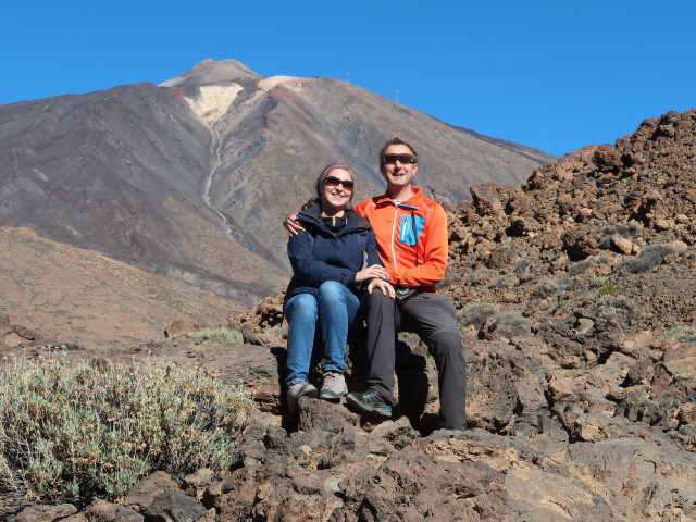 Sabine und ich bei den Roques de García im Parque Nacional del Teide (27. Nov.)