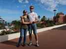 Sabine und ich in den Jardines del Marquesado de la Quinta Roja in La Orotava (23. Nov.)