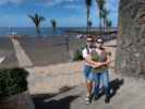 Ich und Sabine auf der Playa del Castillo in Puerto de la Cruz (23. Nov.)