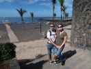 Ich und Sabine auf der Playa del Castillo in Puerto de la Cruz (23. Nov.)