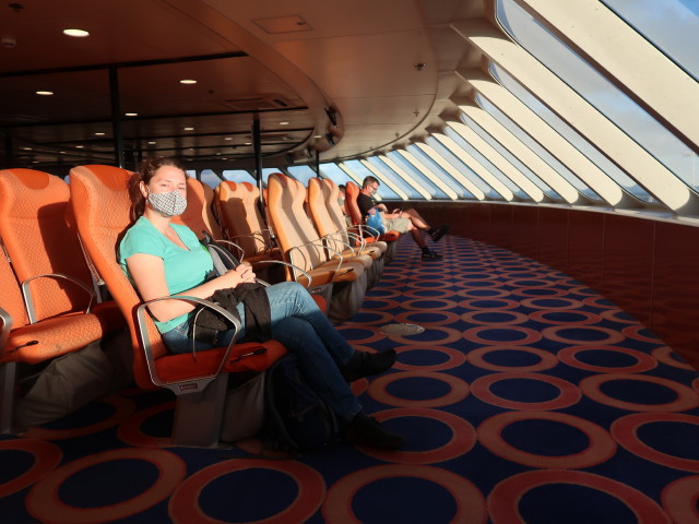 Sabine auf der Benchijigua Express