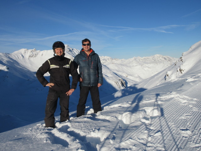 Ich und Ronald am Hörnligrat, 2.495 m (14. Dez.)