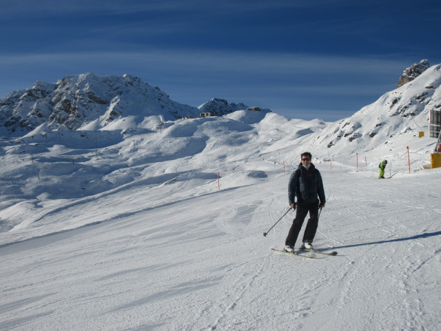 Ronald auf der Piste 'Hörnli Traverse' (14. Dez.)