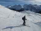 Ronald auf der Piste 'Weisshorngipfel-Sattelhütte-LAW Mitte' (14. Dez.)