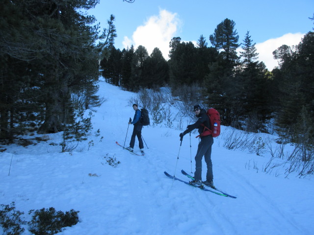 Ronald und Stephan zwischen Kleinem Winterleitensee und Großem Winterleitensee