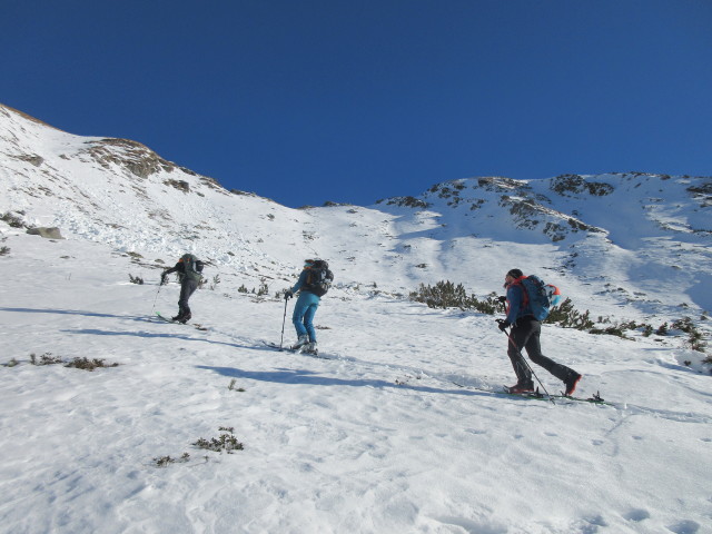 Christian, Romana und Stefan zwischen Kettentalalm und Kettentalkogel