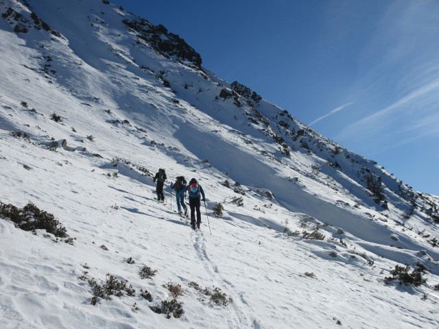 Christian, Romana und Stefan zwischen Kettentalalm und Kettentalkogel