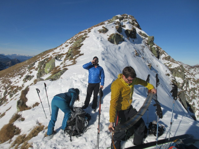 Romana, Stefan und Christian zwischen Kettentalkogel und Kettentalalm