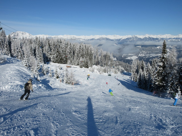 Birgit und Thomas auf der Tressdorfer-Alm-Abfahrt