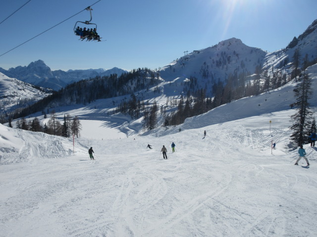 Birgit und Thomas auf der Garnitzen-Alm-Abfahrt