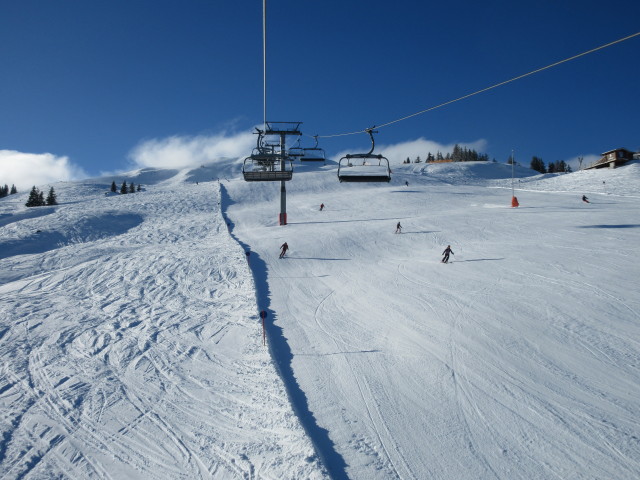 Hanglalmpiste von der Hanglalmbahn aus