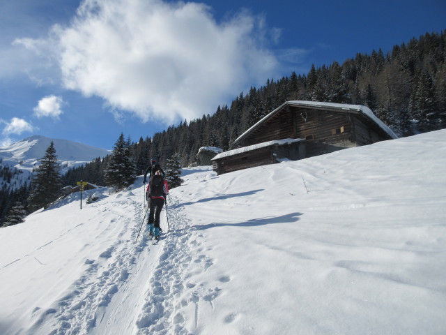 Georg und Sarah auf der Oberharbachalm, 1.621 m