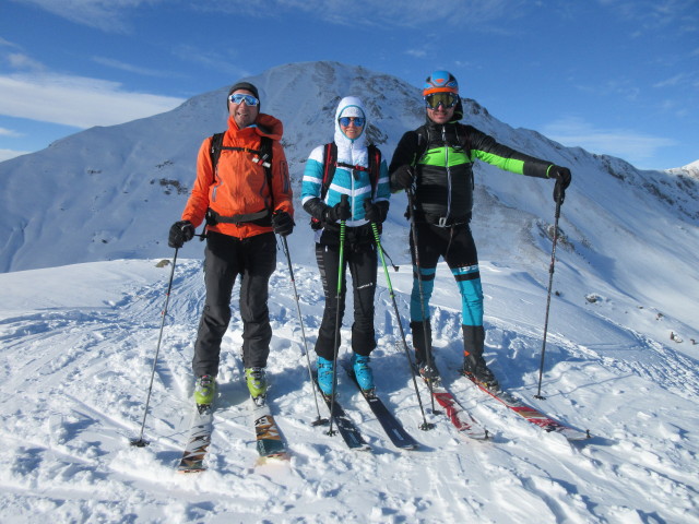 Ich, Sarah und Georg am Finsterkopf, 2.152 m