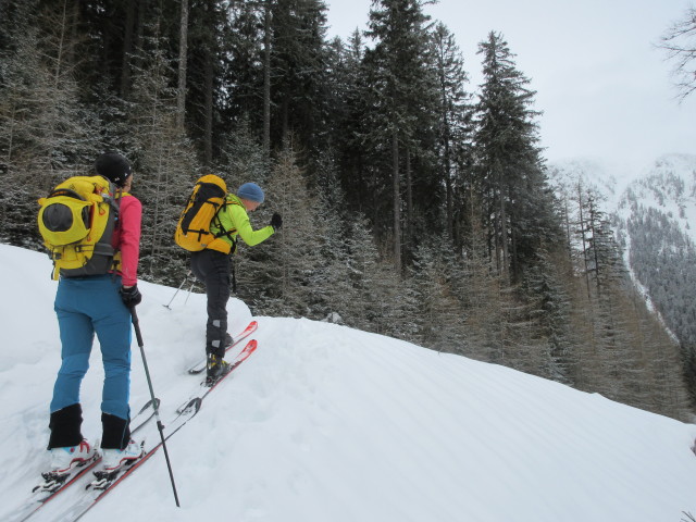 Stefanie und Eric zwischen Steingraben und Grubbichlwald