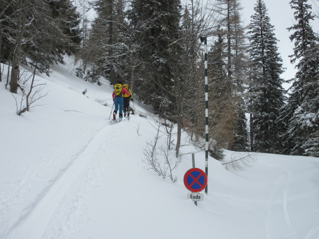 Stefanie und Eric zwischen Grubbichlwald und Kampl