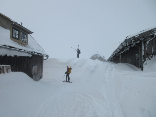 Eric und Arno bei der Michlbauerhütte, 1.731 m