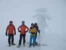 Eric, ich, Stefanie und Arno am Windberg, 1.903 m