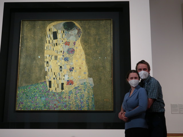 Sabine und ich bei 'Der Kuss'