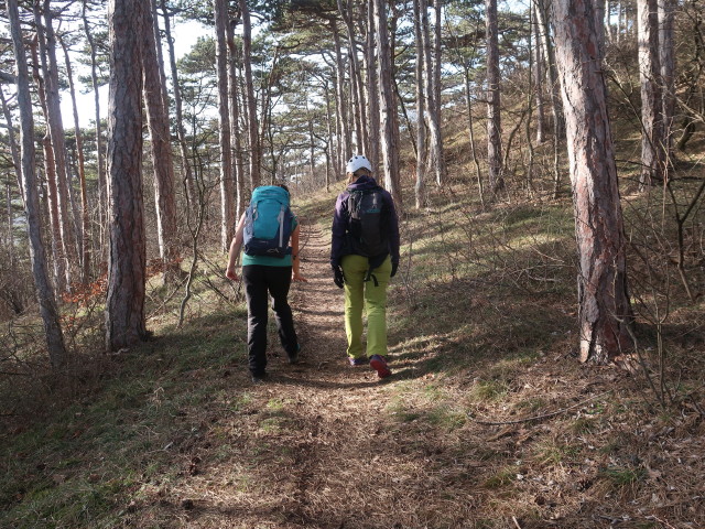 Sabine und Janna zwischen Frauensteinberg und Burg Mödling