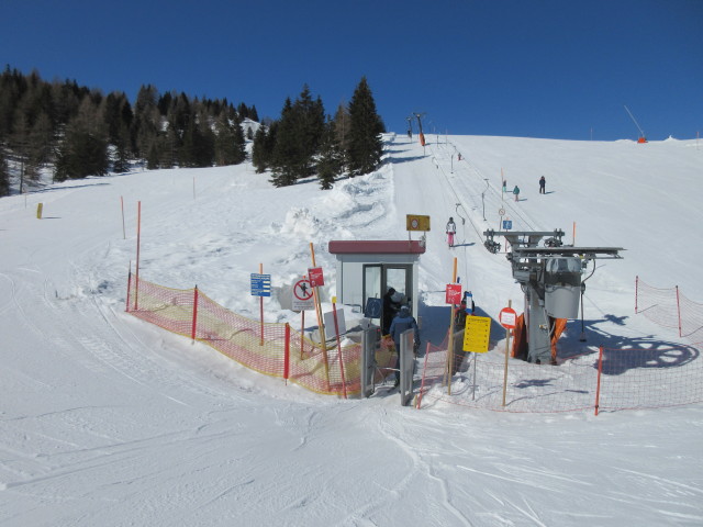 Thomas und Birgit in der Talstation des Babylifts II