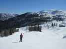 Birgit auf der Garnitzen-Alm-Abfahrt