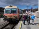 Sabine, Brigitte und Mama im Bahnhof Pottenstein an der Triesting, 326 m