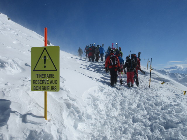 Abfahrtsroute 'Mont Gelé - Tortin' (21. März)