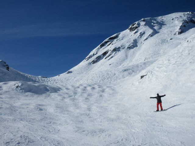 Markus auf der Abfahrtsroute 'Vallon d'Arbi' (23. März)