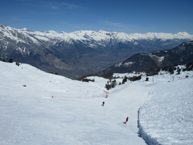 Markus auf der Piste 'Combe du Nord' (23. März)