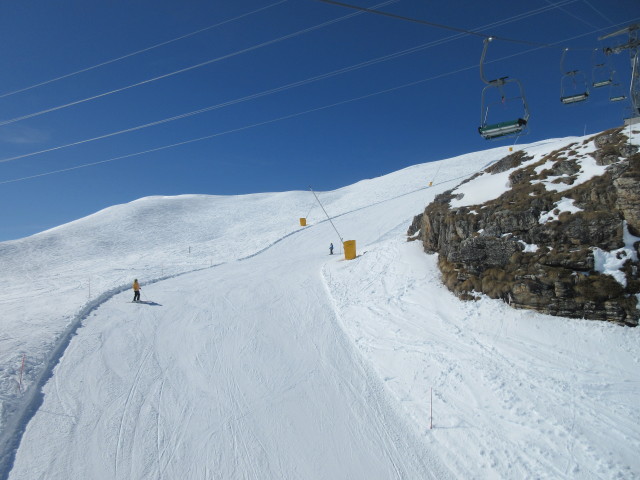 Piste 'Tournelle' vom Télésiège Tournelle aus (23. März)