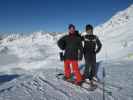 Markus und ich auf der Tete des Vaux, 2.733 m (20. März)