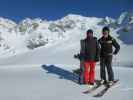 Markus und ich im Col des Gentianes, 2.950 m (22. März)