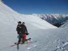 Ich und Markus auf der Abfahrtsroute 'Vallon d'Arbi' (23. März)