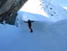 Markus auf der Abfahrtsroute 'Vallon d'Arbi' (23. März)