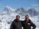 Markus und ich bei der Bergstation der Téléphérique Mont Fort, 3.307 m (25. März)