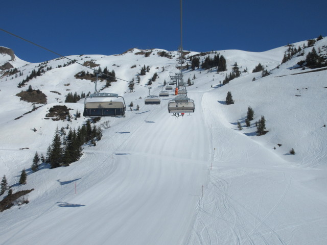 Skiroute Hasenb&uuml;hel von der 6er-Sesselbahn Hasenb&uuml;hel aus