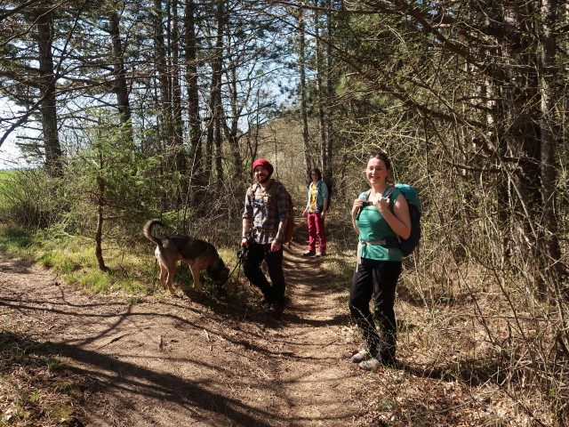 Manuel, Hannelore und Sabine zwischen Berndorf und H&ouml;henberg