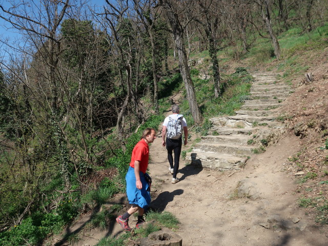 J&ouml;rg und Erich zwischen D&uuml;rnstein und Burgruine D&uuml;rnstein