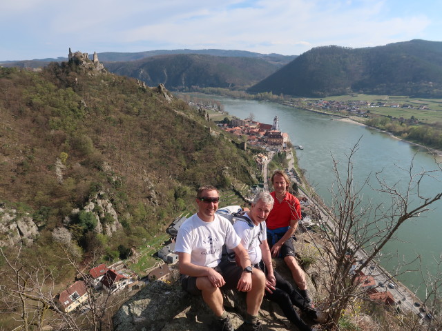 Ich, Erich und Jörg am Vogelbergsteig