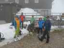 Romana, Stefan, ich, Irene und Christian bei der Fischerhütte, 2.049 m