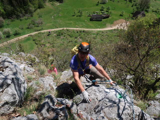 Ruine Rabenstein-Klettersteig: Martina und Axel